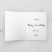 ダイヤのエースが人生の混乱の中で愛を祝福 カード (内部)