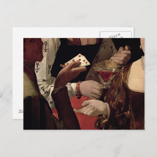 ダイヤのエースの詐欺師 詳細な ポストカード (正面/裏面)