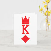 ダイヤのキングのトランプ ハロウィン コスチューム カード (黄色い花)