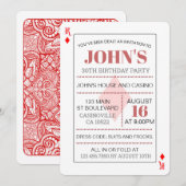 ダイヤのキング カジノ ポーカー プレイカード 招待状 (正面/裏面)