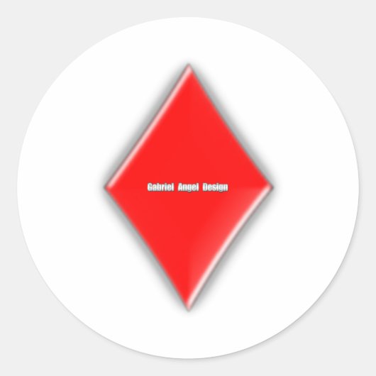 ダイヤのスーツ ラウンドシール (正面)