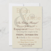 ダイヤの指輪 彼女はイエスと言った ラスティックシャワーパーティ 招待状 (裏面)