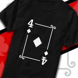ダイヤの4 トランプ コスチューム Tシャツ