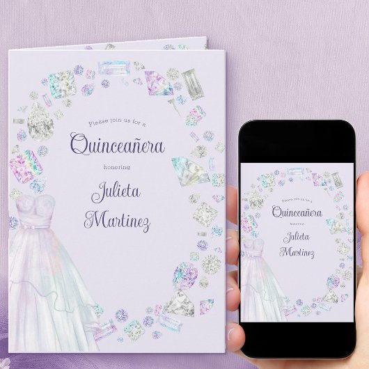 ダイヤエレガントズプリンセスキンセアニェラ写真折り畳み 招待状