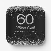 ダイヤエレガントズ60thバースデーパーティー紙プレート ペーパープレート (正面)