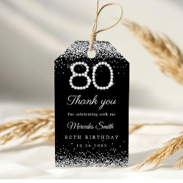 ダイヤエレガントズ80thバースデーパーティーありがとう ギフトタグ