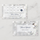 ダイヤエレガントフェイクモンドグリッタースパークルパンチロイヤリティ ロイヤリティカード (正面/裏面)