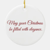 ダイヤエレガントモンドと赤クリスマスオーナメント セラミックオーナメント (裏面)