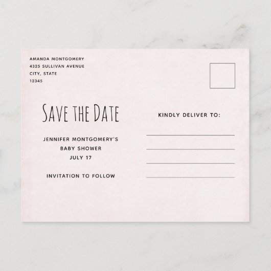 ダイヤエレガントモンドの宝石の白い猫の日付を保存 インビテーションポストカード (裏面)