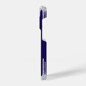 ダイヤエレガントモンドハートiPhone 14 Proケース – ネイビー iPhoneケース (左側面)