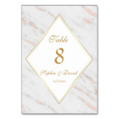 ダイヤエレガントモンドバラ金ゴールドマーブル結婚ズ テーブルナンバー (裏面)