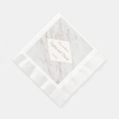 ダイヤエレガントモンドバラ金ゴールドマーブル結婚ズ 縁ありランチョンナプキン (角)