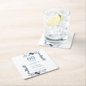 ダイヤエレガントモンドフローラ60結婚周年 スクエアペーパーコースター (インサイチュ)