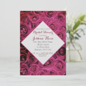 ダイヤエレガントモンドブライダルシャワーピンクローズ 招待状 (スタンド正面)