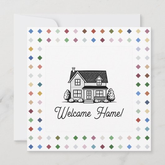 ダイヤエレガントモンド幾何パタ芸術的ーン シーズンカード (正面)