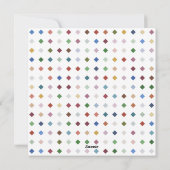 ダイヤエレガントモンド幾何パタ芸術的ーン シーズンカード (裏面)