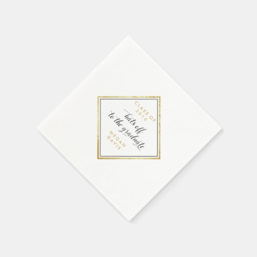ダイヤエレガントモンド形状卒業ナプキン スタンダードカクテルナプキン (角)