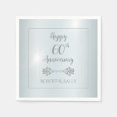 ダイヤエレガントモンド60結婚周年記念パーティー スタンダードカクテルナプキン (正面)