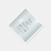 ダイヤエレガントモンド60結婚周年記念パーティー スタンダードカクテルナプキン (角)