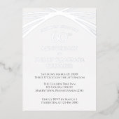 ダイヤエレガントモンド60結婚周年記念パーティー 箔招待状 (正面)