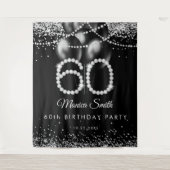 ダイヤエレガントモンド60thバースデーパーティーの背景 タペストリー (正面)