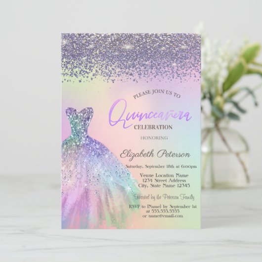 ダイヤエレガントモンド、ドレスホログラフィーキンセアニェラ 招待状 (スタンド正面)