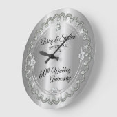 ダイヤエレガントルジュビリー60結婚周年 ラージ壁時計 (傾斜)