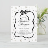 ダイヤエレガントンドパールズボウブライダルシャワー 招待状 (スタンド正面)