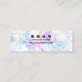 ダイヤカラフルムイヤリングジュエリー表示ホルダー スキニー名刺 (裏面)