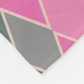 ダイヤカラフルモダンンの形状の幾何学的パターン フリースブランケット (角)