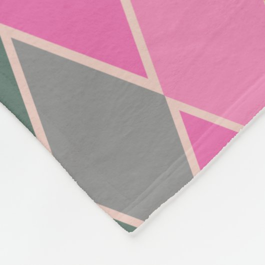 ダイヤカラフルモダンンの形状の幾何学的パターン フリースブランケット (角)