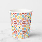 ダイヤカラフルモンドイカット 紙コップ (正面)