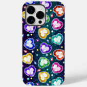 ダイヤカラフルモンドハート抽象芸術アートバレンタインデー Case-Mate iPhoneケース (裏面)