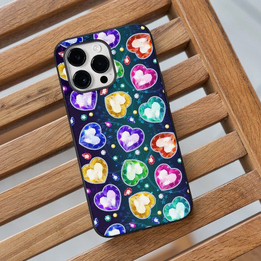 ダイヤカラフルモンドハート抽象芸術アートバレンタインデー Case-Mate iPhoneケース