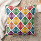 ダイヤカラフルモンド模様トートバッグジオメ鮮やかター クッション (ブランケット)
