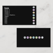 ダイヤカラフルモンド – ブラック 名刺 (正面/裏面)