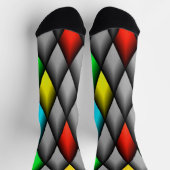 ダイヤカラフルン ソックス (上部)