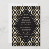 ダイヤスタイリッシュモンドイカットパターンバチェロレッテ 招待状 (正面)