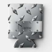 ダイヤパーソナライズされたモンドプレート鋼 缶クーラー (正面)