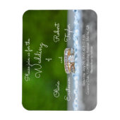 ダイヤパーソナライズされたモンド婚約環 マグネット (縦)