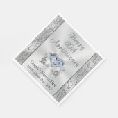 ダイヤパーソナライズされたモンド記念日ナプキンス素晴らし、 スタンダードランチョンナプキン (角)