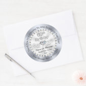 ダイヤパーソナライズされたモンド、第60誕生日シール ラウンドシール (封筒)