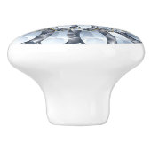 ダイヤフェイクモンドと黒の幾何学的パターン2 セラミックノブ (側面)