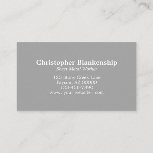 ダイヤフェイクモンドプレート板金ワーカカスタムー 名刺 (裏面)