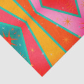 ダイヤモダンポップ・アートのンドパターンピンクオレンジブルーイエロー 薄葉紙 (詳細)