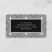 ダイヤモダンミニマルン型シンプル金ゴールド箔 名刺 (裏面)