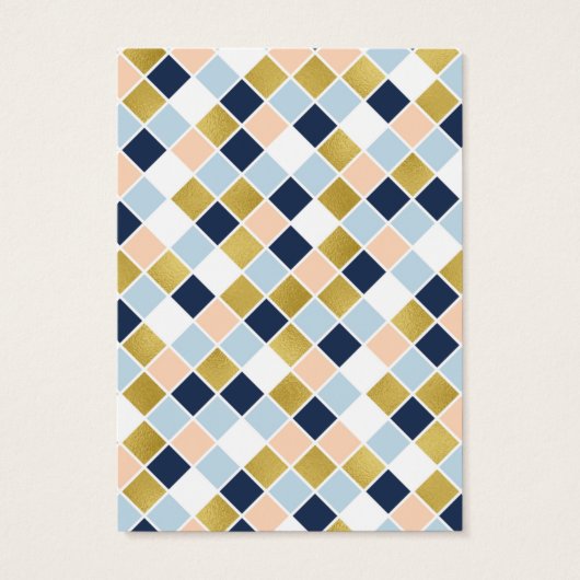 ダイヤモダンモンド正方形イヤリング表示カード (裏面)