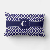 ダイヤモノグラムのモンド型腰枕 ランバークッション (正面)