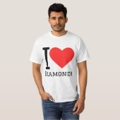 ダイヤモンドが好き Tシャツ (正面フル)