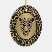 ダイヤモンドが散りばめられたジャガー セラミックオーナメント (右)
